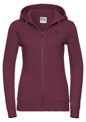 Produktbild von Russell - "Authentic" Hoodie mit durchgehendem Reißverschluss für Damen LT5323 (XL) (Burgunderrot)