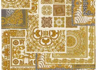 Zdjęcie produktu dla A.S. Création Versace 4 370484 Włóknina metaliczna brązowa biała