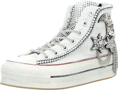 Produktbild von Nan-Ku Plateau Schnürschuhe Damen 31383330333132 Weiß 37 EU