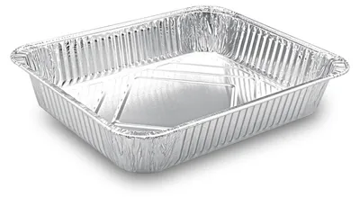 Produktbild von 8x Aluschalen Backform Auflaufform Gastronorm 326x262x60mm 3610 ml Typ 1/2
