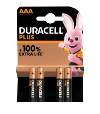 Obrázek produktu pro Duracell | AAA/LR03 | Alkaline Basic MN2400 | 4 pc(s)