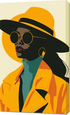 Image de Tableau 60 x 100 cm Style jaune