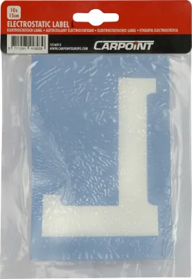 Produktbild von Carpoint Elektrostatische Aufkleber L 10x15cm