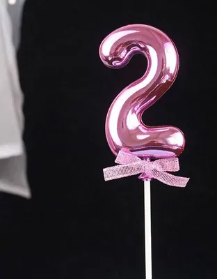 Obrázek produktu pro Zápich do dortu růžový číslo 2 - Cakesicq