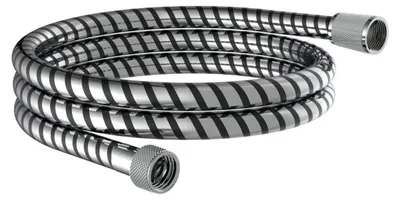 Image de HOGAFLEX K-1 Flexible de douche 150 cm, plastique, noir/chrome