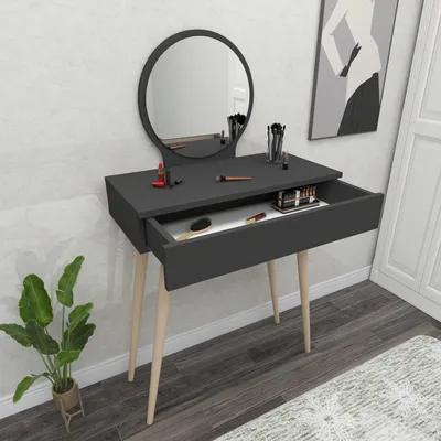 Obrázek produktu pro Skye Decor, Siena - antracit, kosmetické stolky, antracit, 129,2 x 72 x 35 cm