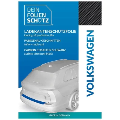 Produktbild von DEIN FOLIENSCHUTZ Ladekantenschutz VW up! - Carbon Structure 3D
