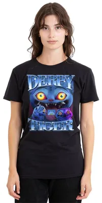 Produktbild von Kpop Demon Hunters Derpy Tiger Bootleg Damen T-Shirt, Schwarz, XXL