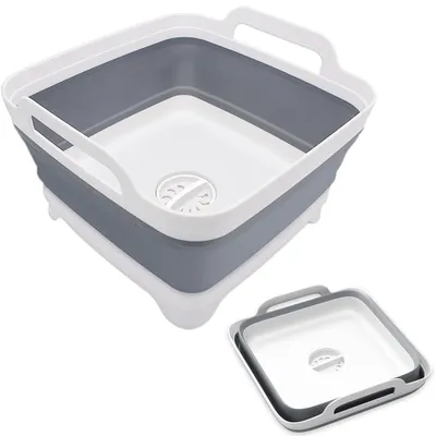 Immagine prodotto di Omgoods - Lavabo pieghevole per campeggio - Soluzione salvaspazio per la cucina, ideale per la casa e per i viaggi