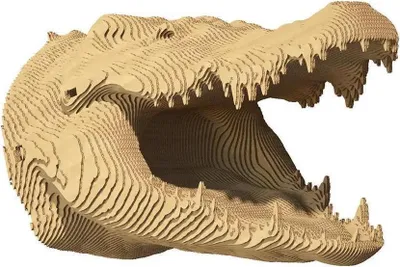 Image de Casse-tête 3D en carton - Crocodile