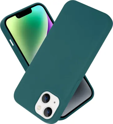 Immagine prodotto di Cadorabo custodia protettiva per Apple iPhone 14 PLUS custodia in verde telefono cellulare Custodia Cover TPU Etui
