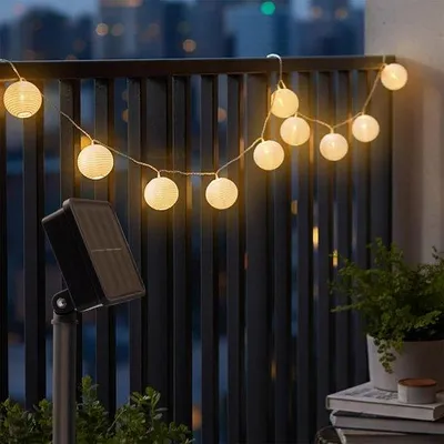Productafbeelding van Zonnepaneellamp voor de tuin - Wit - Buitenverlichting