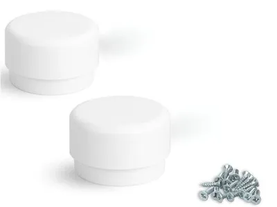 Productafbeelding van Famanu meubelpoten, 4 stuks, zelfklevend, verstelbaar, Ø 55 mm - wit