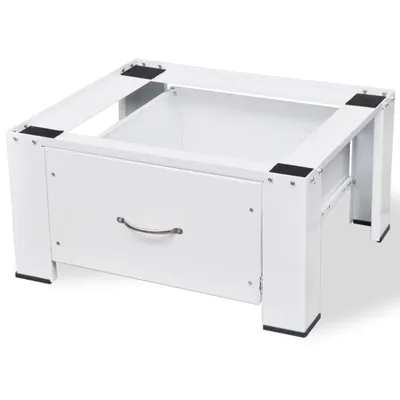 Produktbild von Sockel für Waschmaschine Weiß mit Schublade