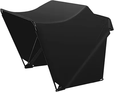 Productafbeelding van Motorfietsopslag, inklapbare motorfietsgarage, afdekhoezen voor scooters, quad-garage, waterdichte beschermzeil, inklapbare tent, universele tent, geschikt voor scooters, brommers, fietsen, zwart, 270x105x155 cm
