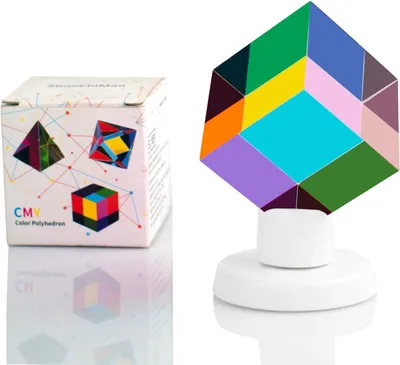 Productafbeelding van Color Cube - Acryl Prism voor thuis of kantoor Decor - Stem/steam speelgoed