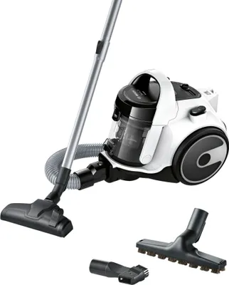 Produktbild von BOSCH BGS05A322 - Aspirateur Traineau sans Sac - Rayon d'action 9 m - Capacité bac 1,5 L - 78 dB - 700 W - Blanc