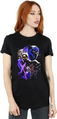Produktbild von Black Panther - T-Shirt für Damen BI912 (XXL) (Schwarz)