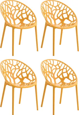 Produktbild von 4er Set Stuhl HLO-CP31  orange