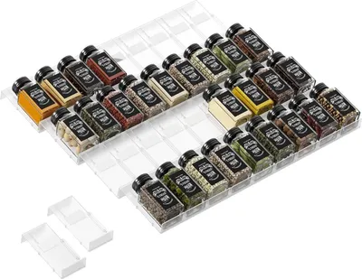 Produktbild von Gewürz Organizer Schublade für Gewürze Aufbewahrung, 36 Stück BPA-frei