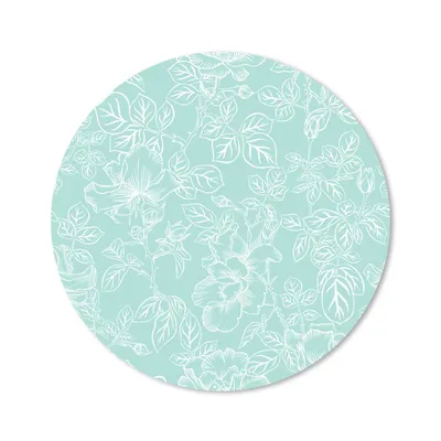Produktbild von MuchoWow® Mauspad Mousepad Blumen - Blätter - Weiß - Sommer 30x30 cm - Mousepads - Maus Mat - Pad - Mausunterlage - Tischunterlage - Schreibtischmatten