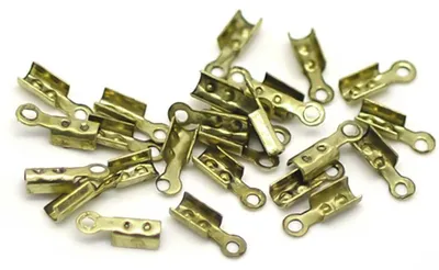 1000 Endkappen 7,5 x 2,5 mm bronze