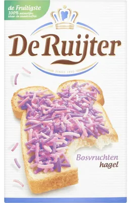 Produktbild von De Ruijter Bosvruchtenhagel 300g – Fruchtiger Brotaufstrich mit Waldbeeren