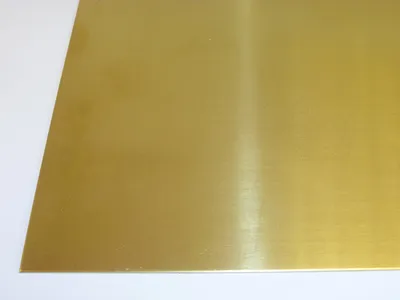 Produktbild von B&T Metall Messingblech 6,0 mm stark aus Ms63 (CuZn37), Messing Platte Oberfläche blank im Zuschnitt 300 x 900 mm (30 x 90 cm)