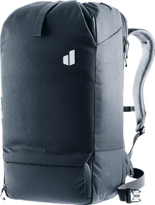 A dark gray Deuter backpack is shown against a white background.