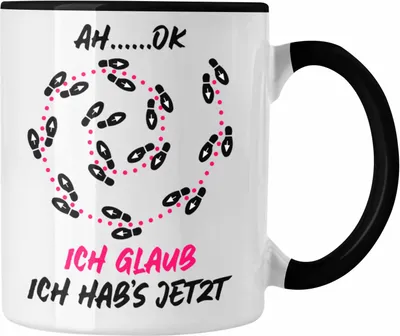 Produktbild von Trendation - Tänzer Tänzerin Tasse Geschenk Sprüche Männer Frauen Tanzlehrer Geschenkidee (Schwarz)