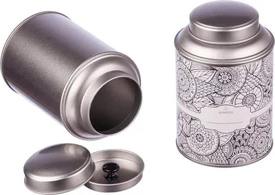 Produktbild von Famanu Teedose Set 8 große Dosen mit Aromadeksel - stapelbar