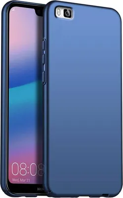 Produktbild von Handy Hard Case für Huawei P8 Lite Hülle Slim Cover Matt Schutzhülle, Blau