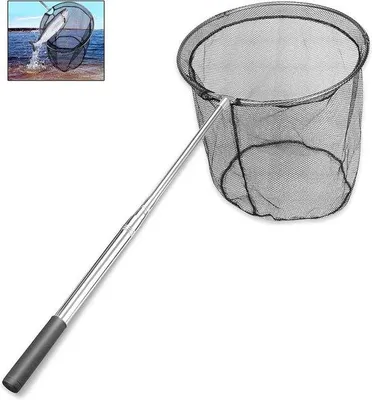 Produktbild von Famanu Faltbares Teleskop-Fischnetz aus Aluminiumlegierung - Praktisches Schepnet