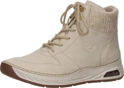 Produktbild von Rieker Schnür-,Zug-u.Schnallenstiefel in beige, Gr. 43