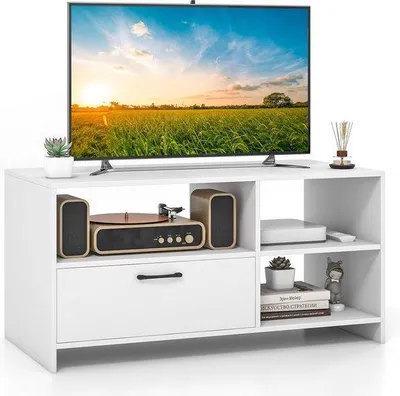 Produktbild von Famanu TV-Schrank mit Schublade und offenen Fächern - Weiß