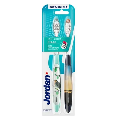 Obrázek produktu pro Jordan Individual Clean Szczoteczka do zębów Miękka, 2 sztuki