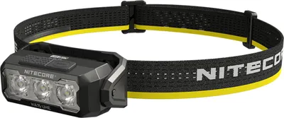 A Nitecore HA15 UHE LED headlamp is shown against a white background.