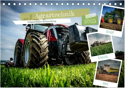 Produktbild von Agrartechnik (Tischkalender 2025 DIN A5 quer), CALVENDO Monatskalender