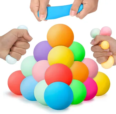 Productafbeelding van Sensorische stressballen voor kinderen - Set van 24 - Kleurveranderend squishy speelgoed - Fidgetspeeltjes - Autisme
