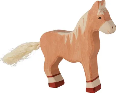 Image de Holztiger Cheval en bois Marron clair