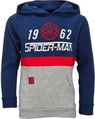 Produktbild von Marvel Spiderman Kinder Jungen Fleece Hoodie Pullover Pulli – Blau / 104