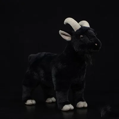 Produktbild von Schwarze Ziege Kuscheltier 30 cm – Niedliches Plüschtier Stofftier