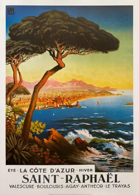 Obrázok produktu pre Saint Raphael – De Tanguy – plagát, 50 x 70 cm