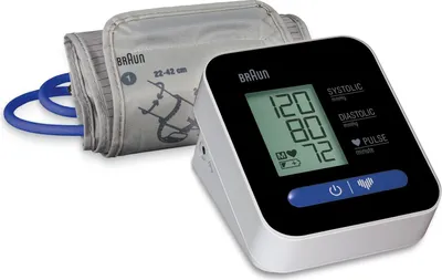 Produktbild von Braun ExactFit 1, Oberarm, Automatisch, LCD, 22 - 42 cm, mmHg, 165 mm
