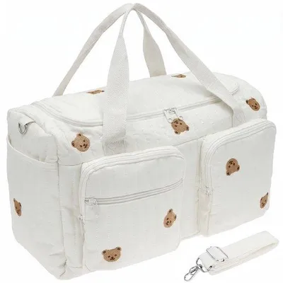 Produktbild von Große Wickeltasche mit Schultergurt und multifunktionalen Fächern