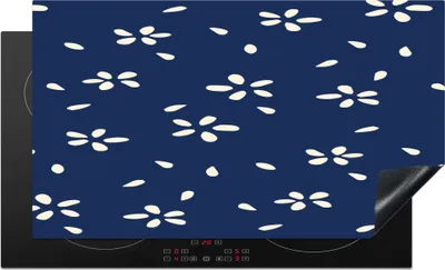 Produktbild von KitchenYeah© Herdabdeckplatte Blüte - Muster - Frühling - Japan , 91x52cm, Küche Deko, Glaskeramikkochfeld Herdabdeckung, Abdeckplatte fùr Kochfeld