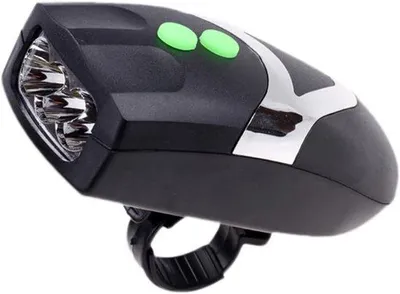 Imagen del producto de VHV - Faro delantero para bicicleta - Lámpara LED para bicicleta - Faro delantero recargable mediante USB con bocina - Ideal para bicicletas urbanas, bicicletas de carreras y bicicletas de montaña
