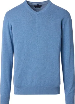 Produktbild von CASAMODA Herren Pullover V-Neck Regular-Fit Blau XXL