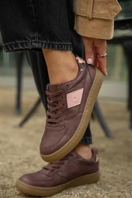 Produktbild von Damen-Sneaker BIG STAR SHOES UU274016 in Burgunderrot aus Ökoleder 马会