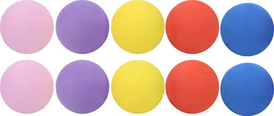 Produktbild von EVA Kinder Golfball 60mm, leicht & weich – gelb, blau, orange, lila, pink – für drinnen & draußen